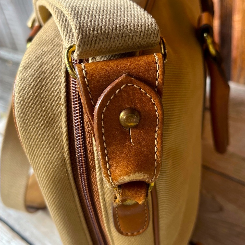 Vintage Ghurka No 105 Madison Canvas Leather Briefcase Messenger USA Rare - Picture 14 of 17